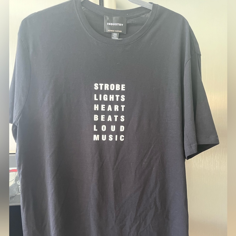 Industry Black T shirt Medium